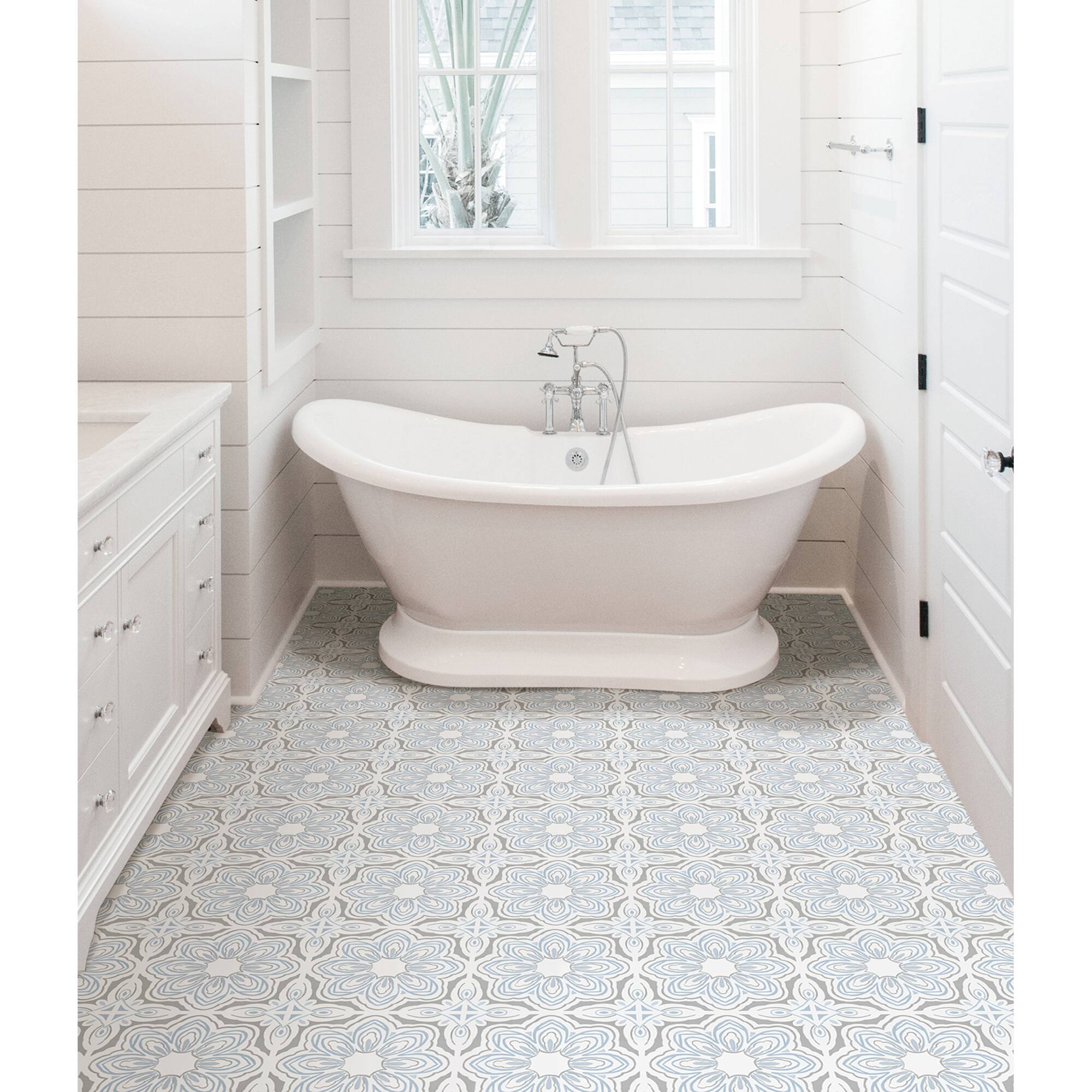 FloorPops Morris Peel & Stick Floor Tiles